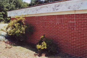 Bricked up projection portholes