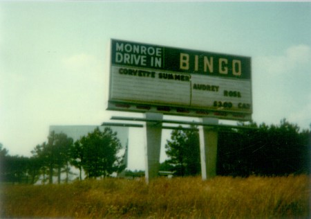 Monroe Drive-In Theater back when it was in operation