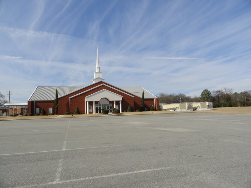 Former site-now Christian Fellowship Church,  3238'7.07N,  8336'23.06W