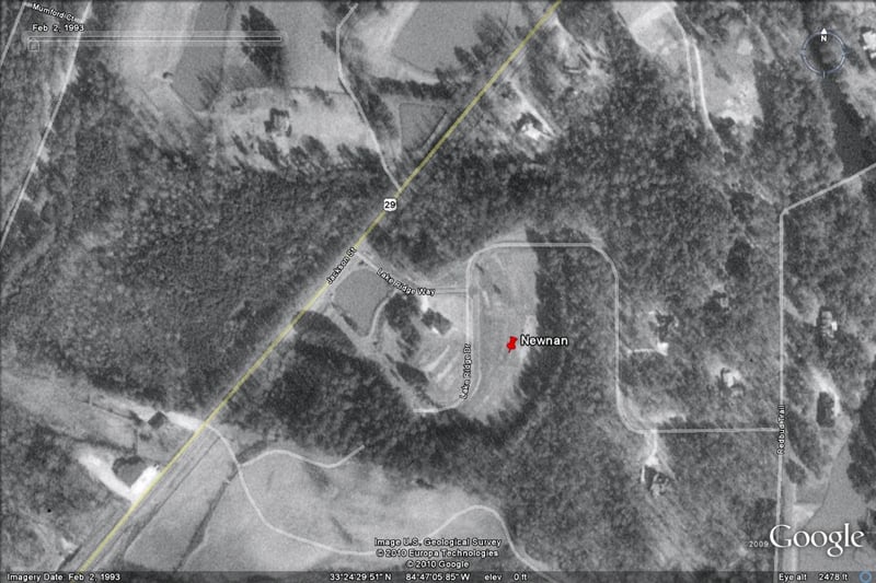 Google Earth Image-now Lake Ridge subdivision