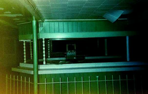 Inside the snack bar of the North 53, which is now inside another building.