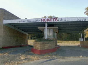 This is the ticket booth which is still standing.
