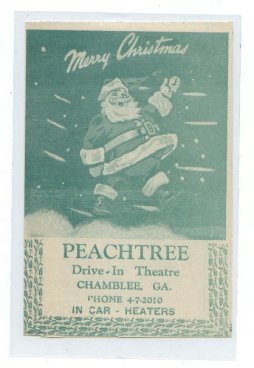 Merry Christmas from Peachtree!  Vintage handbill
