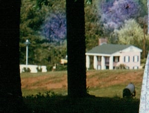 Storage shed at the Scott Drive-In that looked like a little mansion. This is where they stored the letters to change out the marquee. Photo is from around late 50's.