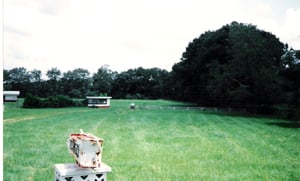Ticket office and what appears to be a mailbox.