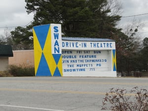 Marquee from across the road