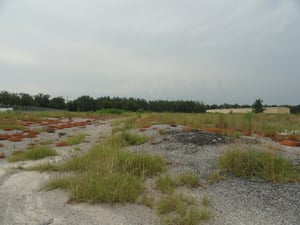 field with ramps still visible-they were really steep