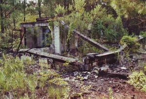 Ruins of concession/projection building