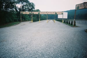 Front entrance of the Wilderness Drive-In in Trenton, Georgia.