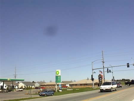 The brick building at the intersection was where the entrance and marquee used to be