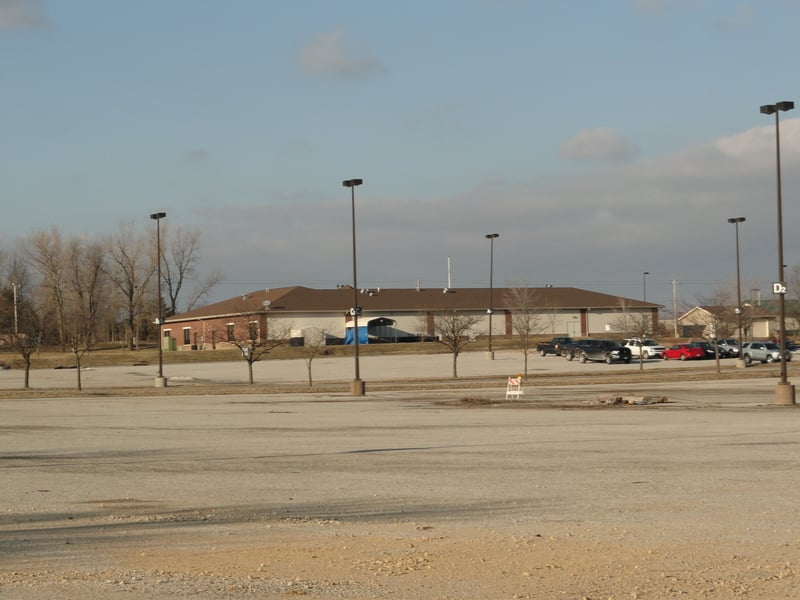 former site-just a big parking lot for