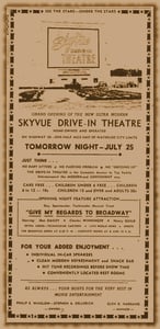 Skyvue Grand Opening Ad in Waterloo Daily Courier