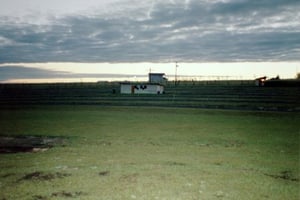 Field & snack bar at pre-dawn.