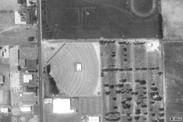 Terraserver photo. Drive in looks intact, perhaps even open in 1992.