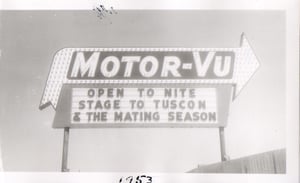 Motor-Vu Sign (BW)