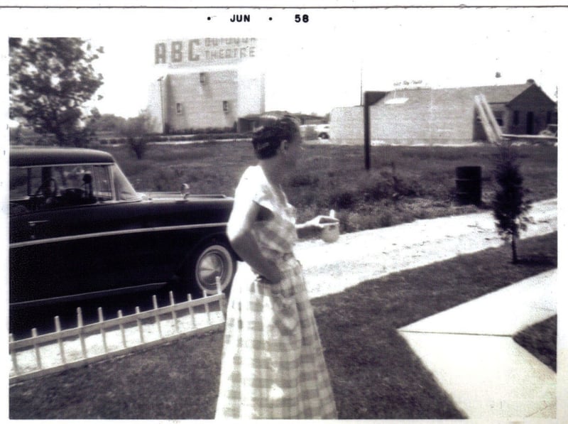 This is a 1958 picture of ABC Theatre in Posen,IL.The picture was taken on Short Street the view is looking toward the southwest.