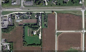 Google Earth image of former site