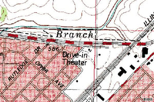 Topographic view.