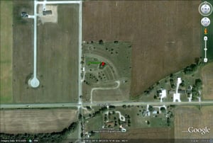 Google Earth image of former site