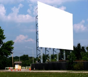 box office and screen tower