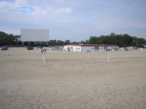 Cascade Drive-In snack bar and screen.