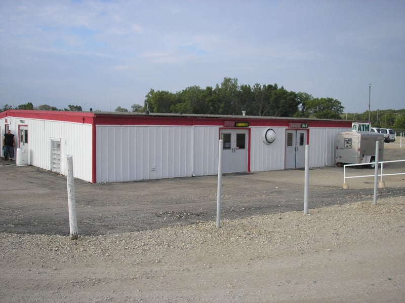 Cascade Drive-In - back of the snack bar.