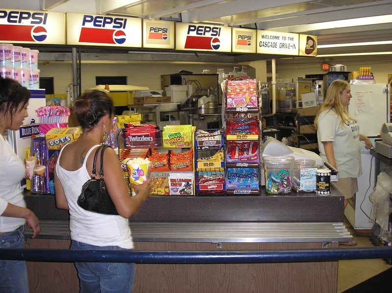 Cascade Drive-In snack bar.