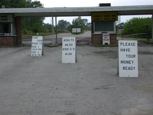 Ticket booth entrance