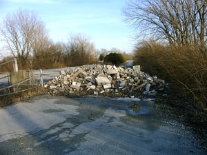 Ticket booth remains