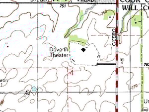 Terra Server image of former site