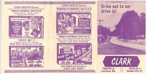1954 Flyer for the Clark Drive-In