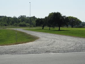 Former entrance drive