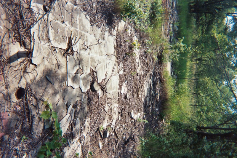 Concession foundation and floor tiles.