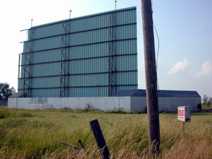 Screen as seen from the road