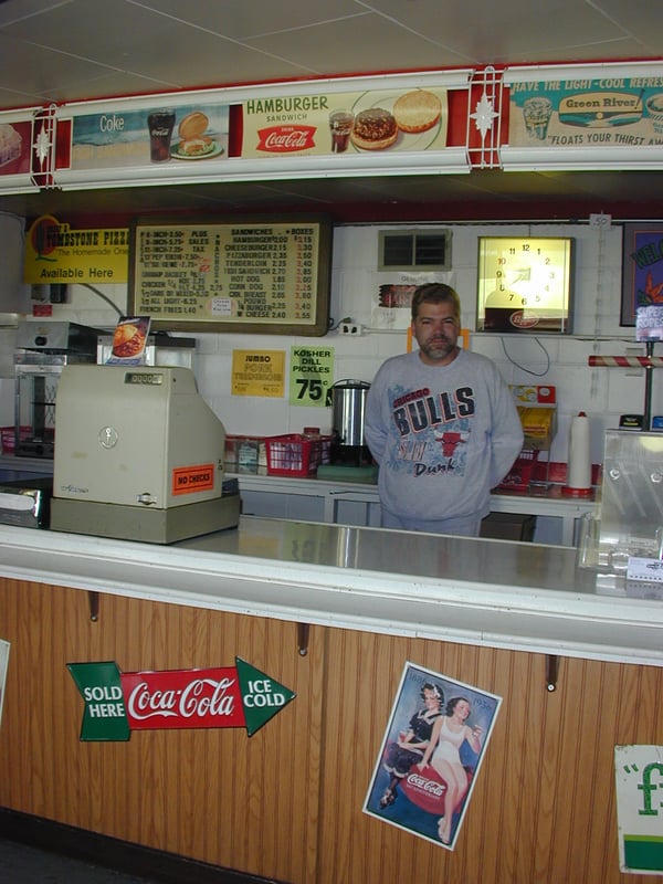 Ron in his snackbar