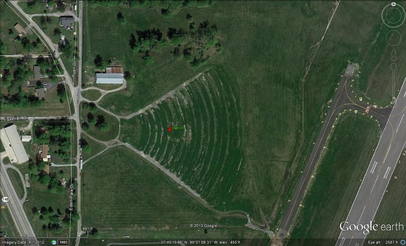 Google Earth image of former site