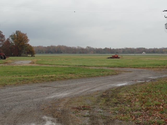 Empty field at former site