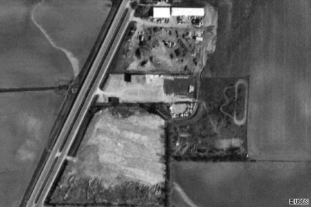 With the screentower still standing in the NE corner of the lot, the rest of the field has been leveled...awaiting some unknown fate of future development