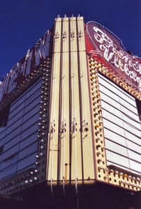 Center of the V-shaped marquee