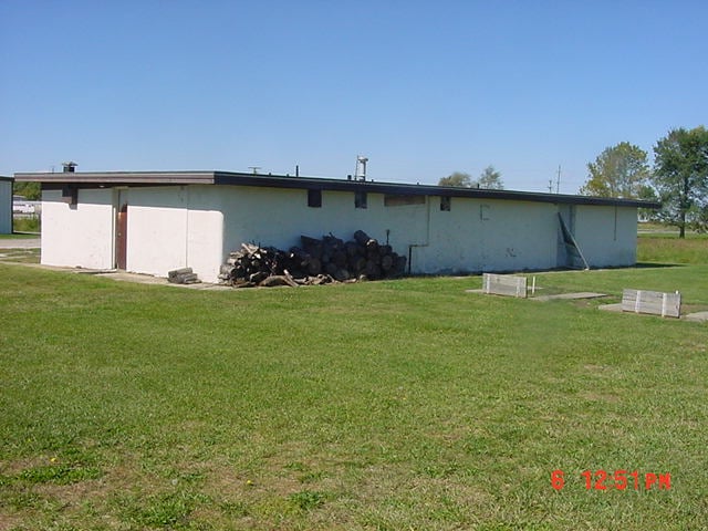 rear of snack bar (concessions building)