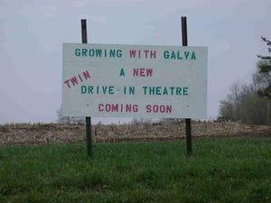 "Coming Soon" sign located at the site.
