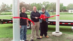 Harvest Moon Drive-In Theatre --Dedication of the new wind generaytors at the theatre by Angel Wind Energy of Onarga, IL
