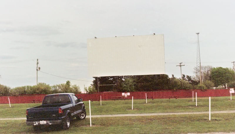 Front screen at Harvest Moon Drive-In Theatre.This is the original screen at the theatre.