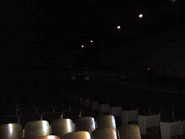 Interior of indoor theater