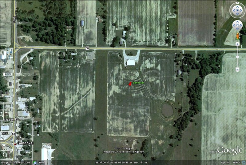 Google Earth image of former site