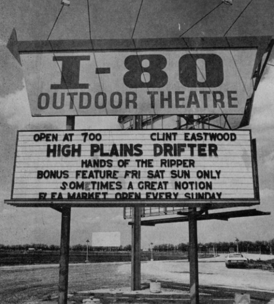 The I-80's sign.