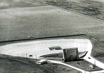 Photo was taken in the late 1950s or early 1960s. The Biehler house was directly across the street out of view in this picture, and Kay Drive-In gave them life time free passes due to the noise and dust. Their House can be seen in the 1998 picture. I was