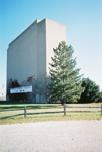 Back of the screen tower.