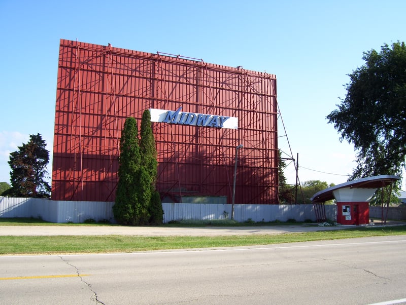 Midway Drive-In screen- Restored August 2007