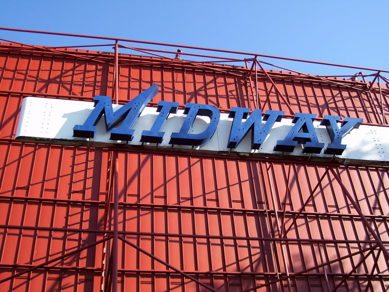 Midway Drive-In Screen logo-Restored AUgust 2007
